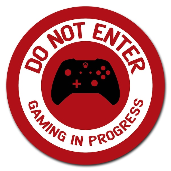 16 in Height, 0.01 in Width, Vinyl, D-16-CIR-Do Not Enter Xbox, D-16-CIR-Do Not Enter Xbox